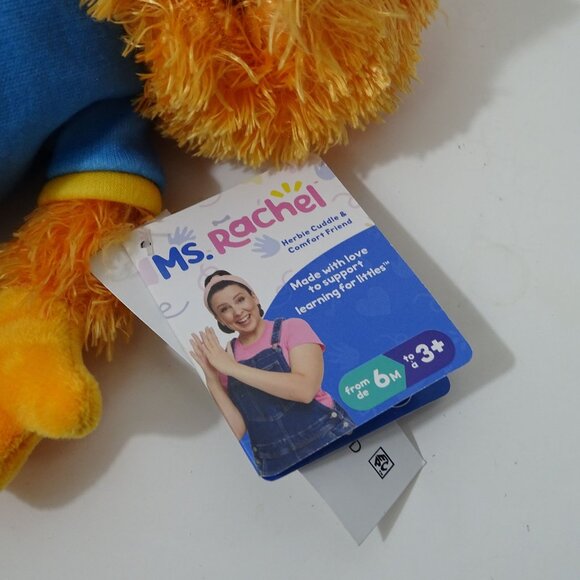 Ms Rachel Herbie Cuddle and Comfort Friend Plush Toy 10" Ages 6 months NEW - Picture 6 of 7